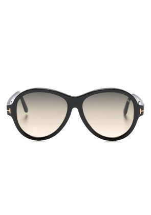 TOM FORD Eyewear Camryn round-frame sunglasses - Black
