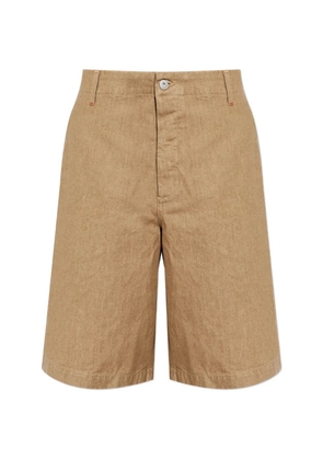Jacquemus buttoned denim shorts - Brown
