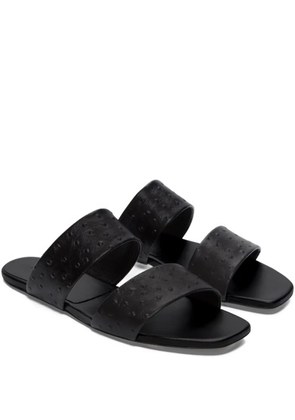 LouLou de Saison Jako textured strap flat sandals - Black