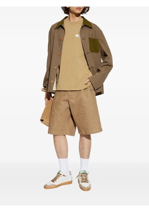 Jacquemus buttoned denim shorts - Brown