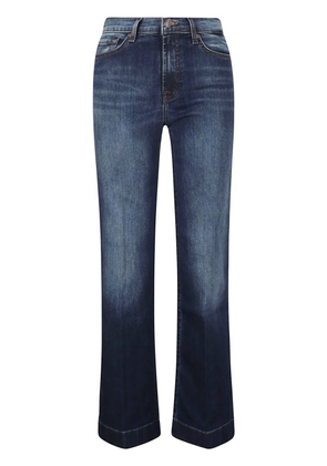 7 For All Mankind logo-patch straight jeans - Blue