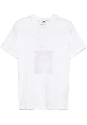 Elisabetta Franchi logo-embossed T-shirt - White