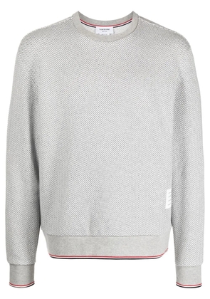 Thom Browne herringbone pattern sweater - Grey
