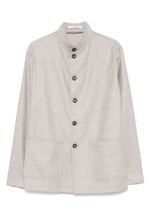 Tagliatore button-up shirt jacket - Grey