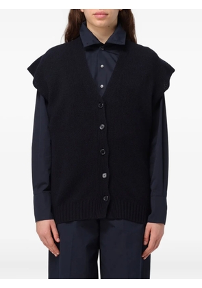 Fabiana Filippi buttoned sleeveless cardigan - Black