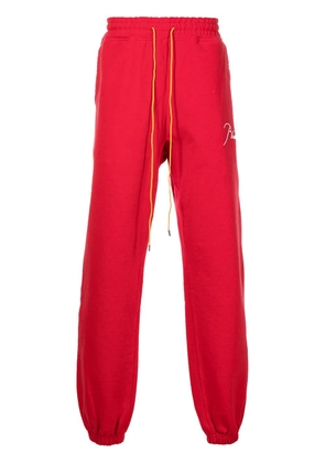 RHUDE embroidered-logo tapered joggers