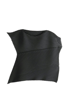 Issey Miyake pleated top - Black