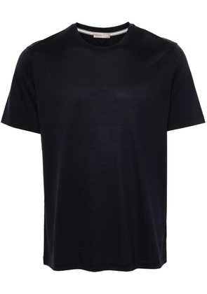 Herno logo-plaque wool T-shirt - Blue