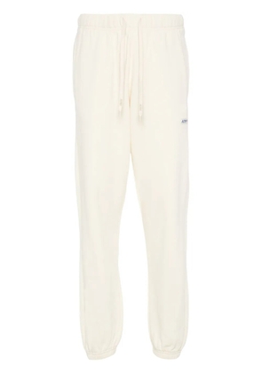 Autry logo-tag cotton track pants - Neutrals