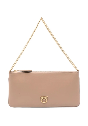PINKO Love Birds-plaque shoulder bag - Neutrals