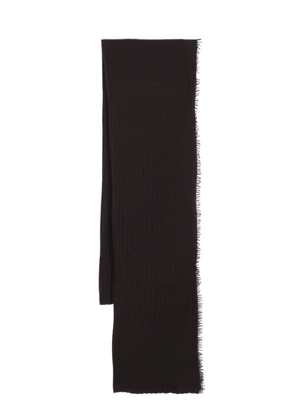 Faliero Sarti knitted virgin wool-cashmere blend scarf - Purple