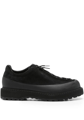 Stone Island lace-up suede sneakers - Black