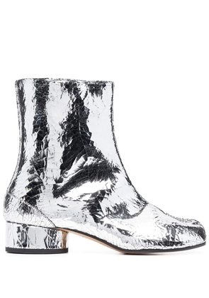 Maison Margiela Tabi 30mm mirror-effect ankle boots - Grey