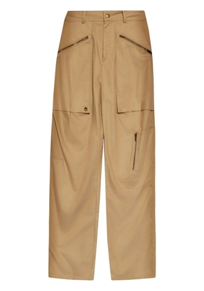 ISABEL MARANT Jolande cotton cargo trousers - Neutrals