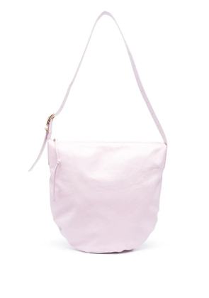 Jil Sander medium crinkled leather shoulder bag - Pink