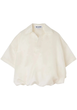 Sunnei Puffy polo shirt - White