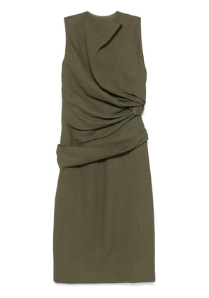 Jil Sander draped maxi dress - Green