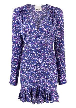 ISABEL MARANT Lara floral-print mini dress - Blue
