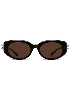 Alexander McQueen Eyewear round-frame sunglasses - Brown