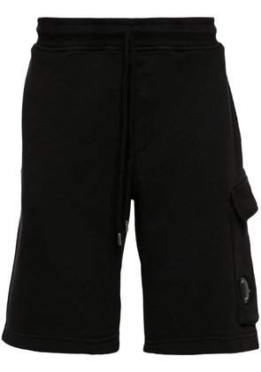 C.P. Company Diagonal cotton track shorts - Black