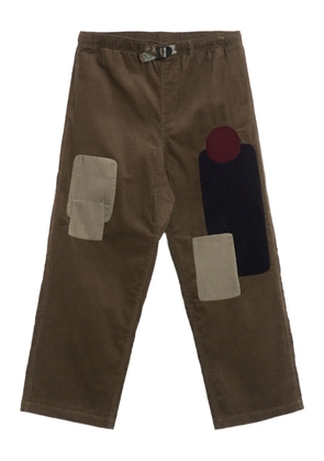 Brain Dead patch-detail cotton trousers - Green