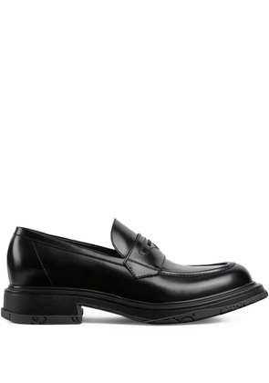 Gucci logo-detail loafers - Black