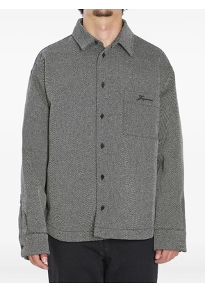 Jacquemus Molino pointed-collar buttoned shirt jacket - Grey