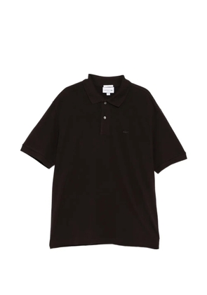 Lacoste logo-patched short-sleeve polo shirt - Brown