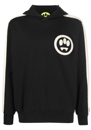 BARROW motif-print long-sleeved hoodie - Black