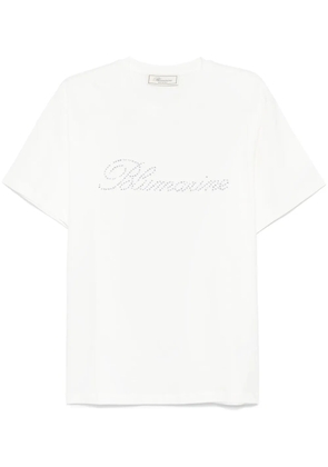 Blumarine logo-appliqué T-shirt - White