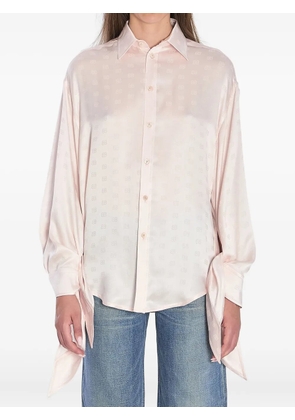 Balenciaga silk ruffled shirt - Pink