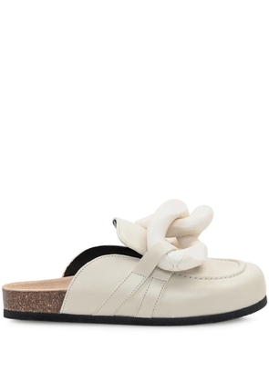 JW Anderson chain-detail mules - White