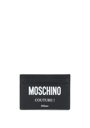Moschino logo print cardholder - Black