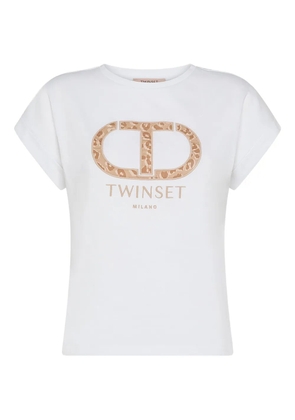 TWINSET logo-print T-shirt - White
