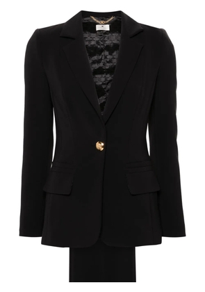 Elisabetta Franchi single-breasted crepe suit - Black