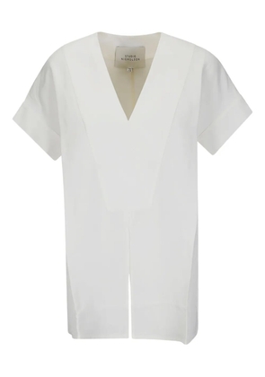 Studio Nicholson V-neck short-sleeved T-shirt - White