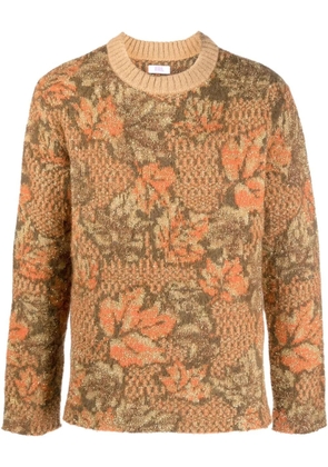 ERL autumn leaves print jumper - Gold