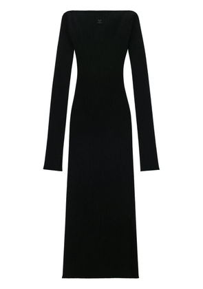 Courrèges off-shoulder jersey dress - Black
