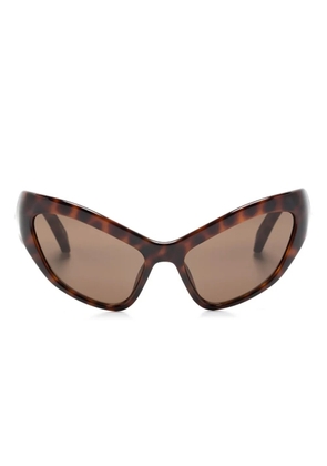 Balenciaga Eyewear oversize-frame sunglasses - Brown