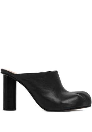 JW Anderson leather heeled mules - Black