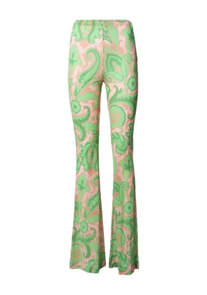 ETRO paisley flared trousers - Green