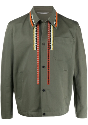 Valentino Garavani embroidered shirt jacket - Green