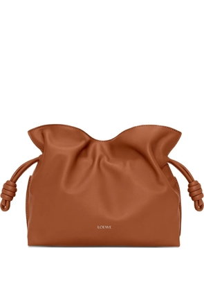 LOEWE medium Flamenco clutch bag - Brown