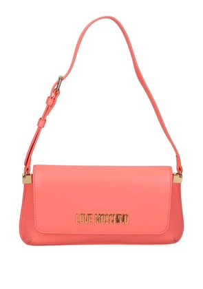 Love Moschino logo-lettering shoulder bag - Red