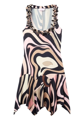 PUCCI marmo-print mini dress - Black