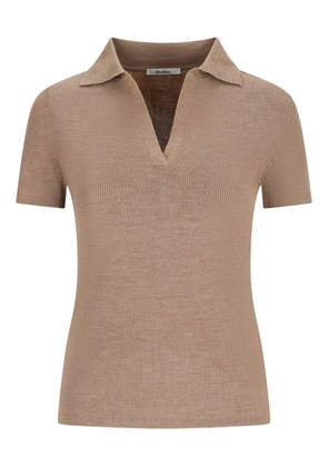 Max Mara V-neck top - Brown