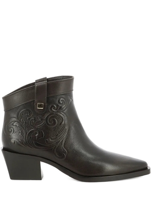 Maison Skorpios 60mm Alexandra Cordoba leather cowboy boots - Brown