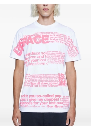 Mechatok x LN-CC text-print T-shirt - White