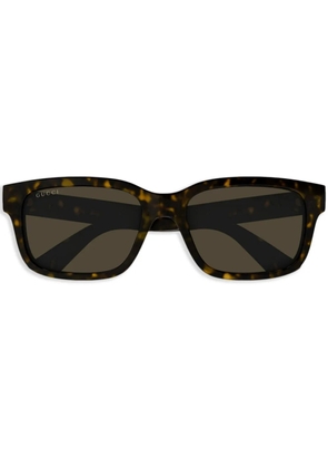 Gucci Eyewear logo-print sunglasses - Brown