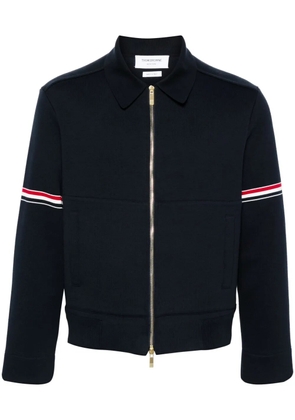 Thom Browne RWB-stripe zip-up jacket - Blue